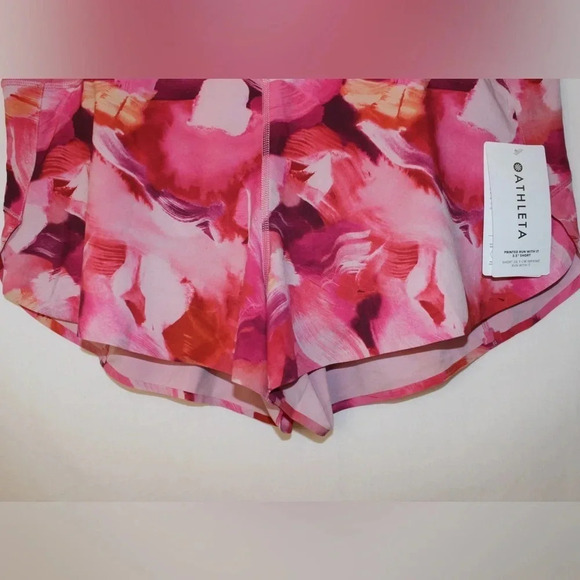 NWT Athleta Printer Run with It 3.5” Shorts Size XL - Picture 4 of 13